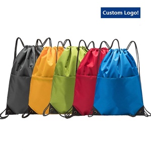 Sac à cordon en nylon promotionnel en solde, idéal pour le transport de ballons de football, sac à dos de sport, sac de sport d'extérieur, sac à cordon pour le basketball - Product Image 6