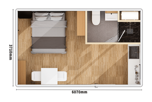 Modern Round Corner Modular <strong>House</strong> <strong>Poetry</strong> Reading Study Prefabricated Cabin Adequate Lighting Mobile Home - Product Image 3