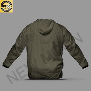 Tailored Pure Color Lightweight Fishing <b>Jacket</b> <b>Men</b> UPF50+ Sun Protective Breathable <b>Thin</b> Outdoor Sportswear - Product Image 2