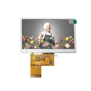 4.3 Inch TFT LCD dengan 4-Kabel Layar Sentuh RGB/MCU Antarmuka