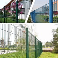 Clôture pliante soudée en V 3d grillage à vendre rapide maison jardin usine treillis panneau de clôture en PVC clôture galvanisée bon marché