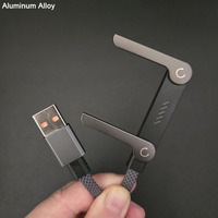 Soportes para Teléfonos Plegables Invisibles con Carga Lateral y Logotipo Personalizado, Cables USB a 8 Pines para iOS
