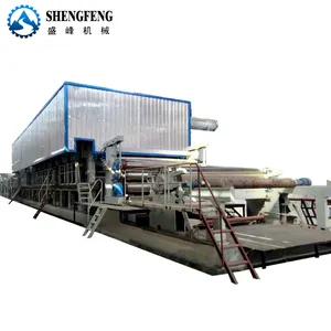 factory supply Waste Carton Recycling Corrugated Paper Making Machine