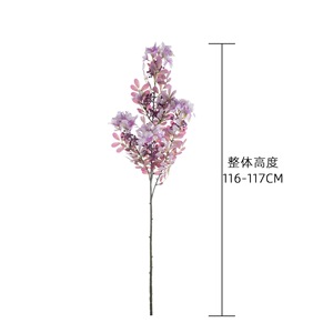 Fleurs artificielles Welwyn, violet clair, faites à la main, pour décoration de mariage, style INS, plantes vertes transfrontalières - Product Image 4
