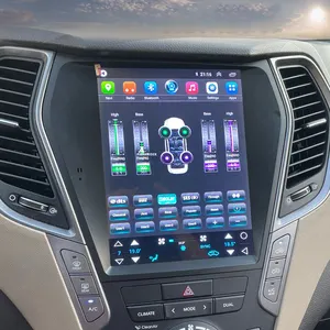 256GB 2 din Android Screen DSP Car Radio Multimedia Player Navigation GPS Carplay Head Unit For Hyundai Santa Fe IX45 2012-2017