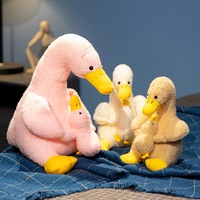 Peluche géante transfrontalière Mère-Canard avec rembourrage en coton PP, poupée apaisante pour le sommeil, cadeau pour adolescents et adultes
