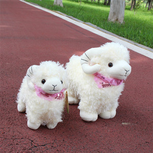 Hot Bán Tốt Nhất Chất Lượng Nhỏ Mềm Plush Đáng Yêu Đầy Màu Sắc Thú Nhồi Bông Cừu Với Scarff Đầy Màu Sắc - Product Image 5