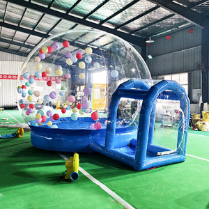KaiSheng  Maison à bulles gonflable en PVC, plateforme de saut, matelas pneumatique, thème spatial pour enfants, aire de <span class=keywords><strong>jeux</strong></span> portable en plein air - Product Image 2