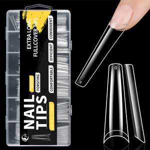 เล็บปลอม JIEYU สวยงาม 240 ชิ้น แบบฝรั่งเศส ปิดเต็มเล็บ ทรงสติลเลตโต อะคริลิค ชุดเล็บปลอม PMMA ขายส่ง - Product Image 1