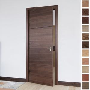 BASEN Modern Solid Wood Anti-Theft Prehung Exterior Entrance Doors for Home Hotel Apartment & Villa Use - Product Image 2