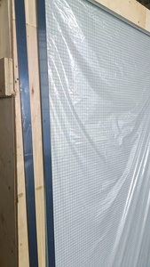 Verre partenaire 6mm Obscur Nashiji Pattern Wire Mesh Verre de sécurité résistant à la chaleur Verre filaire ignifuge - Product Image 5