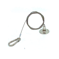 Câble de suspension de plafond en acier inoxydable de haute qualité avec crochet à ressort, fabriqué en Chine
