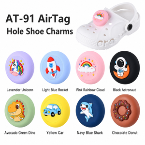 Étui de protection en silicone pour <span class=keywords><strong>AirTag</strong></span> <span class=keywords><strong>compatible</strong></span> avec les sabots Crocs, housse <span class=keywords><strong>AirTag</strong></span> mignonne pour enfants - Product Image 6