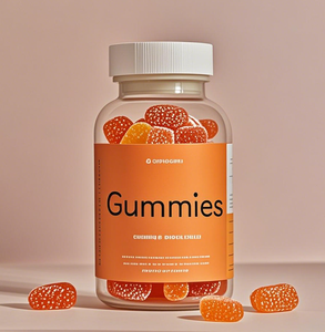 Vendita calda OEM vitamina <span class=keywords><strong>C</strong></span> Gummies zucchero caramellato supporto gratuito salute per bambino adulto sapore arancione bottiglia di imballaggio - Product Image 1