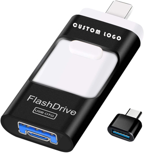 Gitra 3-in-1 OTG USB 2.0 Memoria Stick 3.0 Pen Drive Thumb Drive <strong>Flash</strong> <strong>Disk</strong> for Phone &amp; <strong>Computers</strong> 16GB 32GB 64GB 128GB Options - Product Image 1