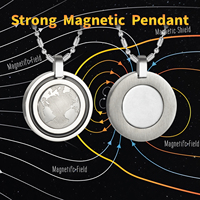 Collier solaire anionique authentique Energinox, pendentif en pierre de lave, science quantique, énergie bio-scalaire