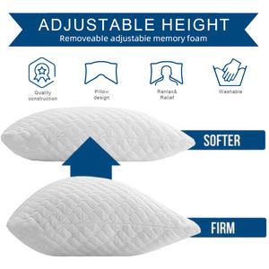 Boyun omuz ağrısı için soğutma yan uyuyan yastık, lüks parçalanmış bellek köpük ergonomik kavisli yatak yastık takımı - Product Image 2
