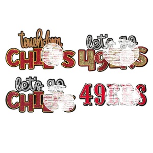 Lascia <span class=keywords><strong>andare</strong></span> i capi con paillettes Patch di ferro su ricamo con nome sportivo grande toppa ricamata con paillettes - Product Image 2