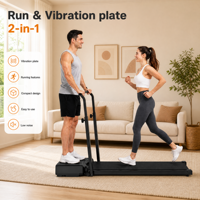 Caminadora Eléctrica Plegable Portátil, Mini Caminadora con Pantalla LED para Ejercicio en Casa u Oficina