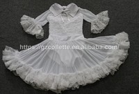 Robe de ballet de style occidental pour filles, tenue de danse de performance pour enfants avec tutu, costume de scène, justaucorps en dentelle tutu de ballet