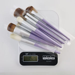 Ensemble de pinceaux de maquillage professionnels de luxe violet violet, 13 pièces/ensemble, logo personnalisé, outil de maquillage, ensemble de pinceaux de haute qualité - Product Image 6