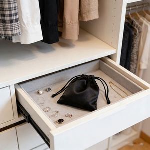 Luxury Satin Drawstring Storage for <b>Eye</b> <b>Mask</b> Cosmetics Jewelry Gift Bag - Product Image 3