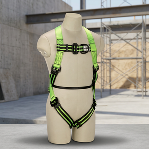 Harnais de sécurité complet réglable avec ceinture de protection antichute, fixation D-ring pour taille, jambes et poitrine, pour le sauvetage et le travail en hauteur - Product Image 3