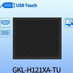 Moniteur tactile industriel PNP à connexion rapide et durable, moniteur USB résistif avec supports de montage sur panneau - Product Image 1