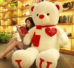 Orsacchiotto Gigante a Forma di <span class=keywords><strong>Cuore</strong></span>, <span class=keywords><strong>Peluche</strong></span> Morbido, Regalo Romantico per San Valentino, Anniversario, Compleanno - Product Image 3