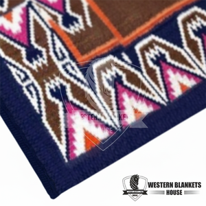 Meilleure vente Ranch Show Pad Personnalisable Logo Design Multicolore Nouvelle-Zélande Laine Serré Tissé Selle Cheval Couverture Tapis De Selle - Product Image 1