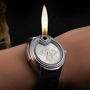 <span class=keywords><strong>Briquet</strong></span> à gaz créatif en forme de <span class=keywords><strong>montre</strong></span> pour homme, coupe-vent, nouveauté, <span class=keywords><strong>briquet</strong></span> <span class=keywords><strong>montre</strong></span>-bracelet - Product Image 1