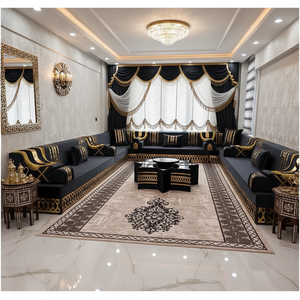 Oriental Floor Seating Ethnic <b>Sofa</b> Arabic Majlis <b>Sofa</b> Ottoman Style <b>Sofa</b> Arabic Jalsa Set Luxury Oriental Floor Seating - Product Image 3