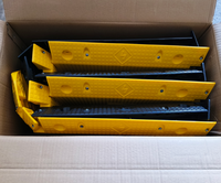 Rampe de protection de câbles à 2 canaux, robuste, 20 tonnes, en plastique, pliable, portable, pour accélérateur de vitesse temporaire