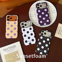 Coque de protection magnétique personnalisée à pois pour iPhone 18 Pro Max, compatible avec les coques de téléphone iPhone 17, 16, 15, 14, 13