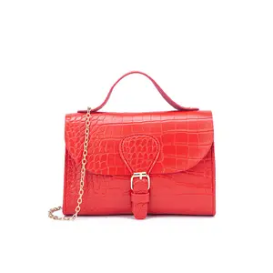 high quality PU leather Alligator chains women's messenger bags side bag designer handbags shoulder bag for lady