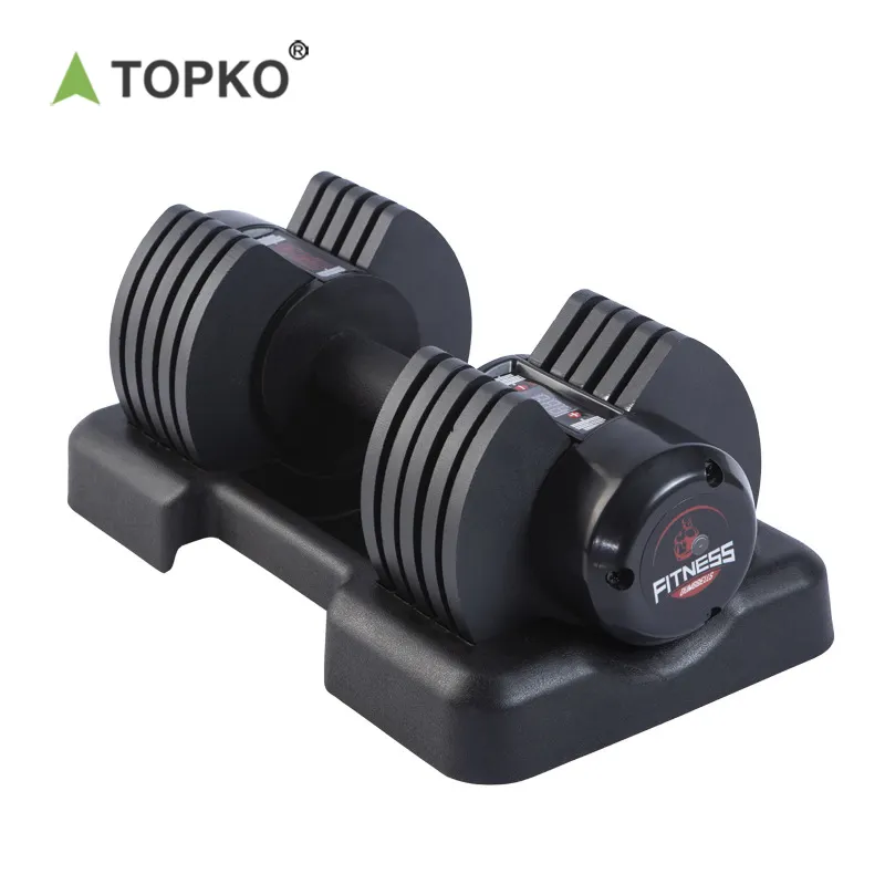 Topko Groothandel Gym Apparatuur Gewichten Gietijzer Verstelbare Tellen Dumbells Premium Universele Dumbbells Sets Online Te Koop