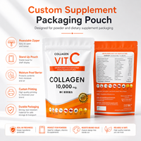 Sachet Doypack Personnalisé Imprimé avec Fermeture Éclair, Emballage Alimentaire Stratifié en PET de Qualité Alimentaire pour Snacks, Café en Poudre et Aliments