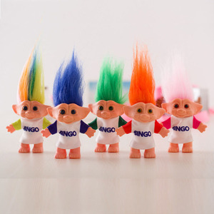 Poupées <span class=keywords><strong>troll</strong></span> miniatures de 10 cm avec <span class=keywords><strong>cheveux</strong></span> et vêtements colorés, <span class=keywords><strong>jouet</strong></span> cadeau pour enfants - Product Image 1