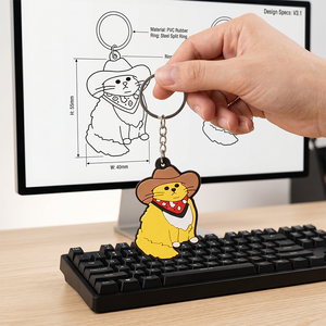 Wholesale Most Popular Promotional Classroom Prizes Minimalist Cartoon Cute <b>Keychain</b> Charms with Customized logo - Product Image 5