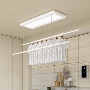 Electric clothes drying rack invisible balcony telescopic large capacity remote control intelligent automatic lifting - Product Image 2