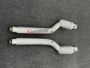 Collecteur d'échappement haute performance pour <span class=keywords><strong>Ferrari</strong></span> GTC4 Lusso V8 3.9T – Tuyau d'échappement, tuyau de test, tuyau de collecteur pour voiture de course - Product Image 3