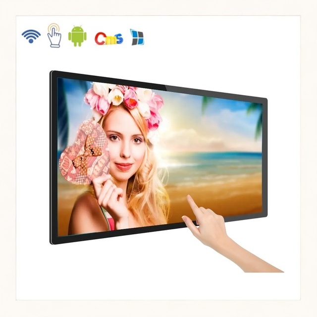 BOE 4K UHD Android Smart Display 49'' 55'' 65'' Touch Monitor 500cd High Brightness Advertising Screen for Retail Store