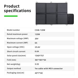 <span class=keywords><strong>Panneaux</strong></span> <span class=keywords><strong>solaires</strong></span> <span class=keywords><strong>flexibles</strong></span> portables 400W 300W 200W 120W pour le camping Conception pliable extérieure étanche pour la charge d'alimentation - Product Image 3
