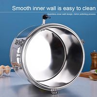Conteneur isotherme moderne en acier inoxydable SS 304 de 15L, 35L, 55L pour aliments chauds et froids, idéal pour restaurants