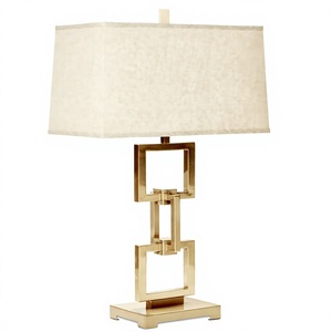 Modern Minimalist Iron <b>LED</b> <b>Table</b> Lamp Beige Fabric Shade Switch Control 3500K Warm White <b>Light</b> Wi-Fi Enabled for Bedroom Decor - Product Image 1