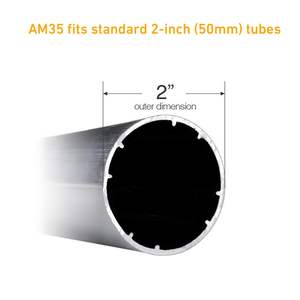 มอเตอร์ม่านม้วนอัจฉริยะ AM35 ดิจิตอล พร้อม WiFi แรงบิด 6 นิวตันเมตร รองรับแอป Tuya, <span class=keywords><strong>Alexa</strong></span> และ <span class=keywords><strong>Google</strong></span> Home ใช้ไฟ AC100-240V สำหรับท่อขนาด 2 นิ้ว (50 มม.) - Product Image 4