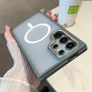NOUVEAU Étui magnétique mat pour Samsung <span class=keywords><strong>Galaxy</strong></span> S24 <span class=keywords><strong>S22</strong></span> S25 Ultra S23 Plus S23 FE Charge sans fil Housse antichoc CHAOYIDIAN - Product Image 2
