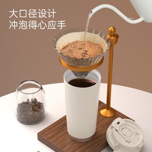 Cotyke – gobelet isotherme en acier inoxydable 316, tasse à café de voyage de 500 ml avec paille et couvercle pour boire en déplacement - Product Image 3