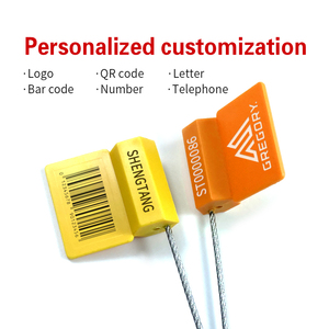 Giá cả cạnh tranh RFID Cáp con dấu tùy chỉnh chiều dài dây với in ấn lớn mã QR an ninh kim loại Hex con dấu khóa với nắp - Product Image 3