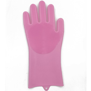 Gants de nettoyage en silicone JINLI, imperméables, résistants à la chaleur, pour le bain et le massage des animaux domestiques, pour usage domestique - Product Image 3